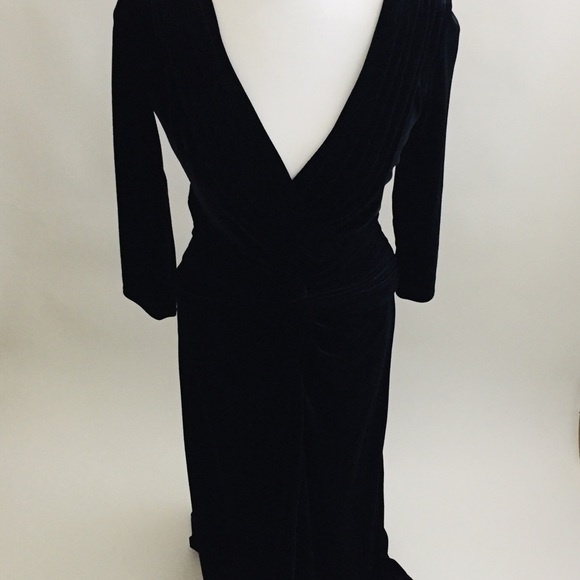 Tadashi long Black Dress Size XS - Picture 2 of 5